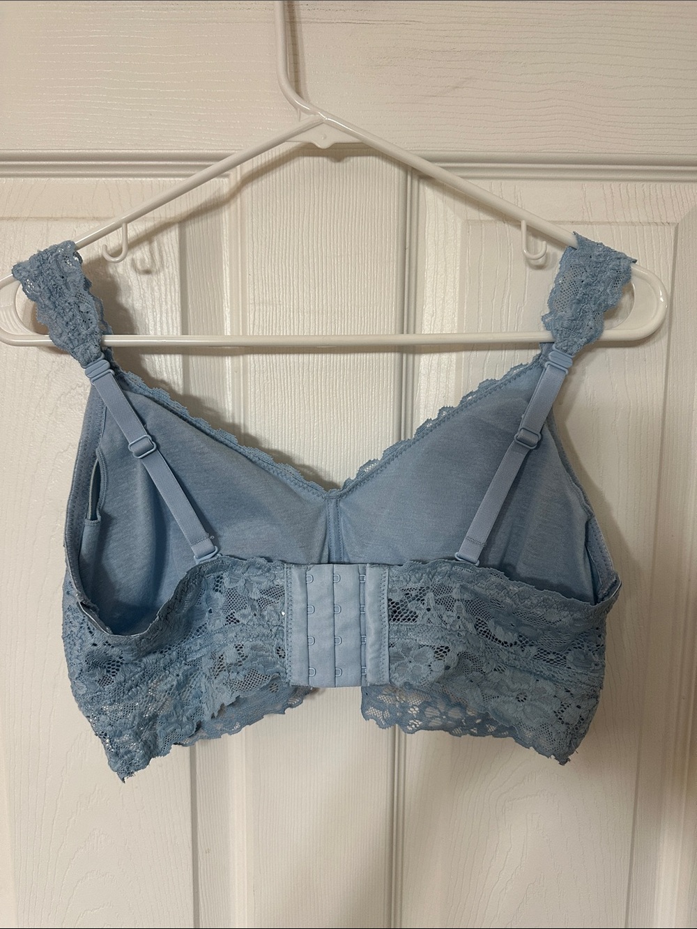 No Boundaries Lace Bralette in Dusty Blue - Picture 2 of 4